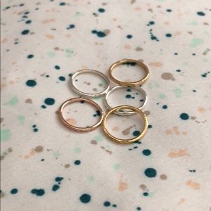 Minimalism Thin Band Dipped In Gold...